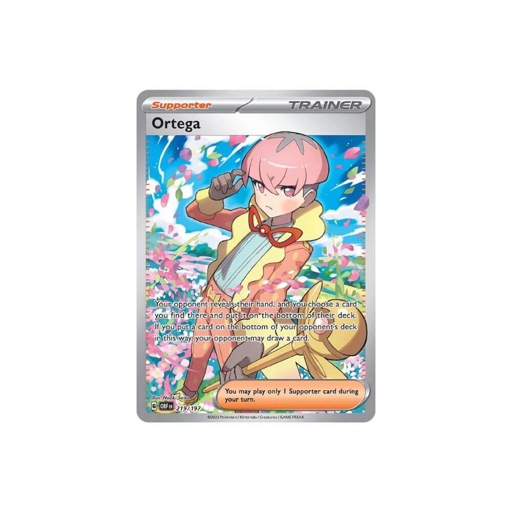 Ortega - 219/197 Full Art Trainer (Obsidian Flames)