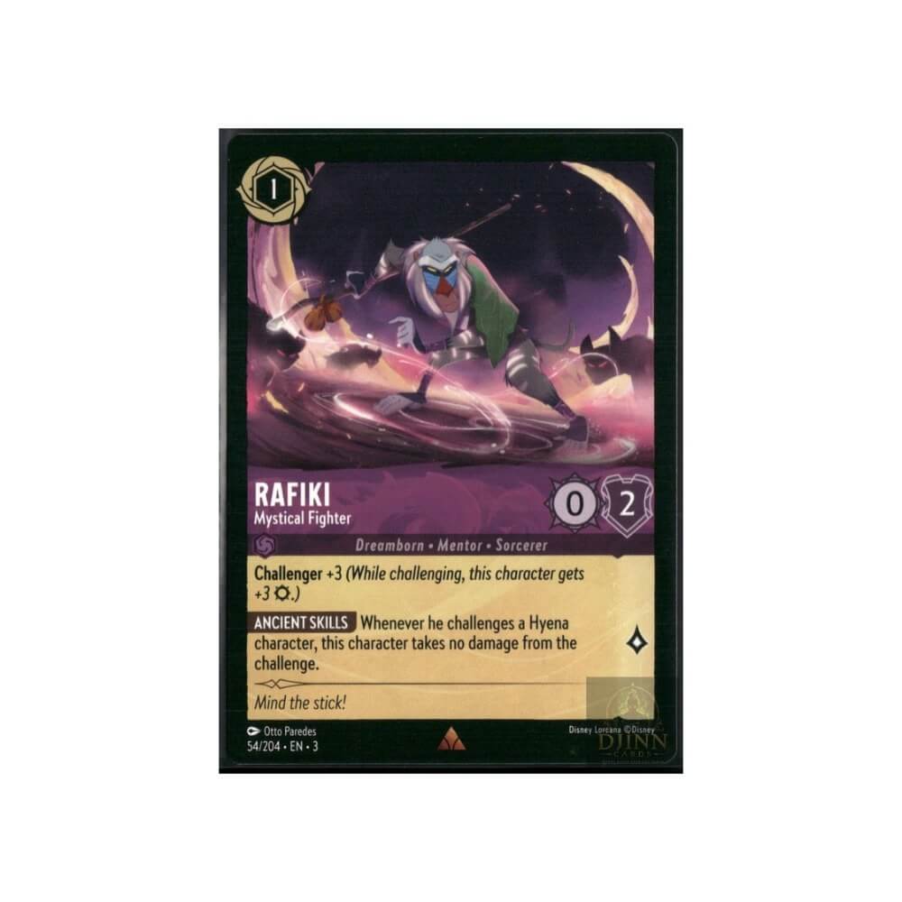 Disney Lorcana Rafiki – Mystical Fighter 54/204 English Amethyst single card