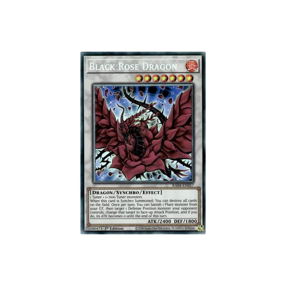 Black Rose Dragon RA04-EN057 Prismatic Ultimate Rare Yu-Gi-Oh card