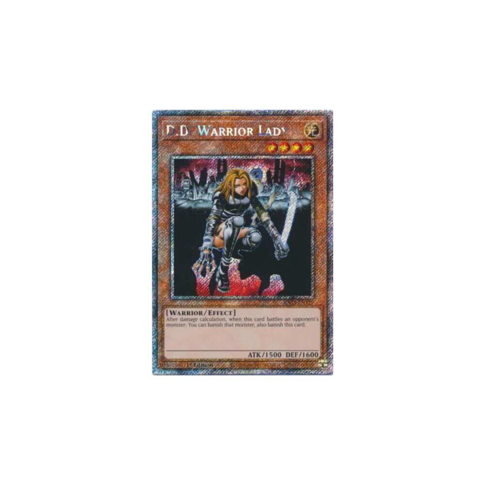 D.D. Warrior Lady RA03-EN129 Platinum Secret Rare Yu-Gi-Oh card