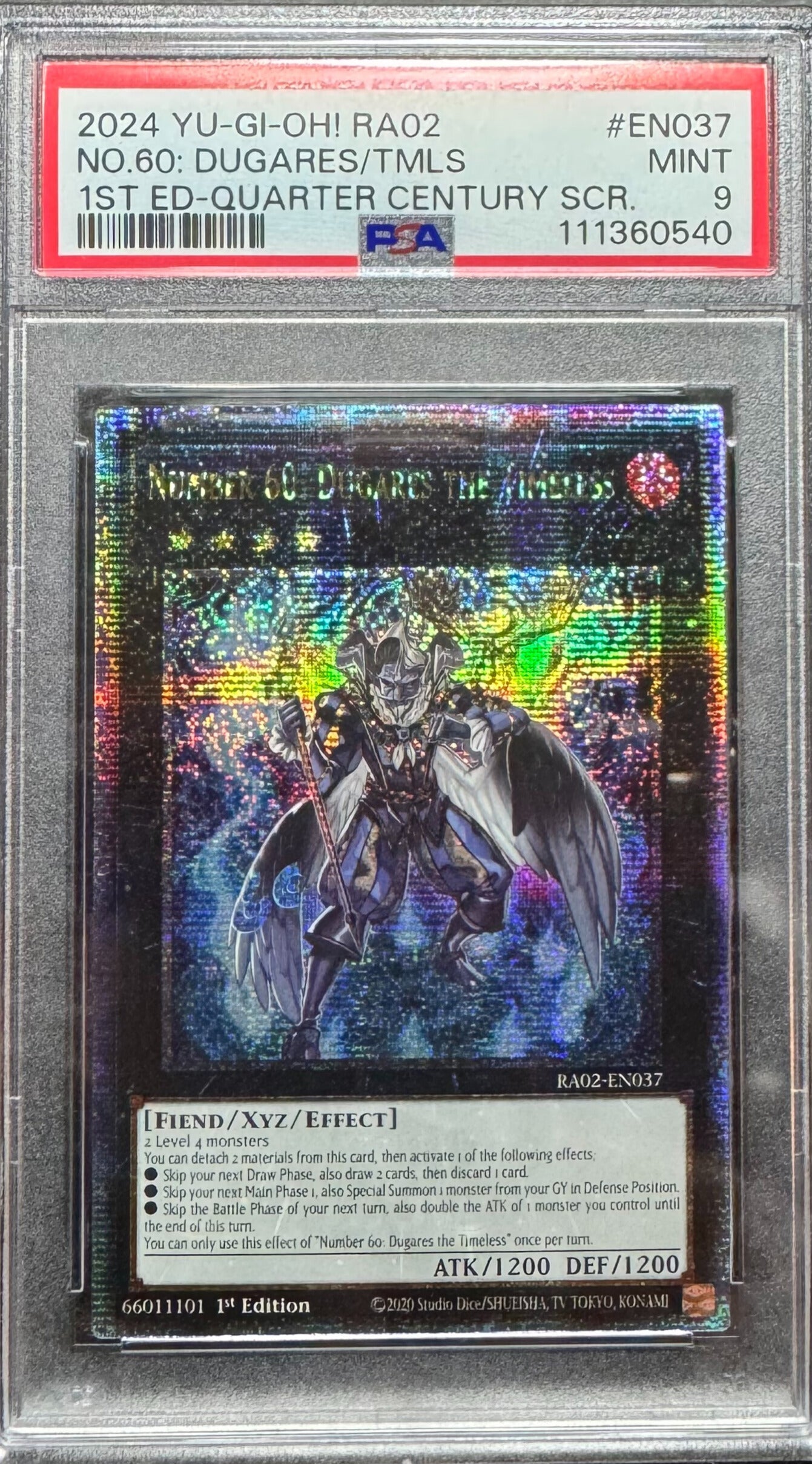 2024 YU-GI-OH! RAO2 DUGARES (Quarter Century SCR. English)