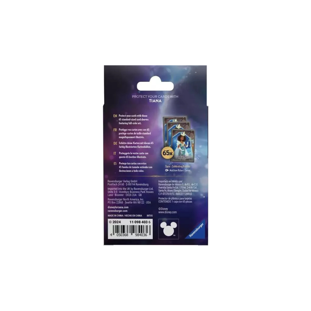 Lorcana card sleeves Tiana