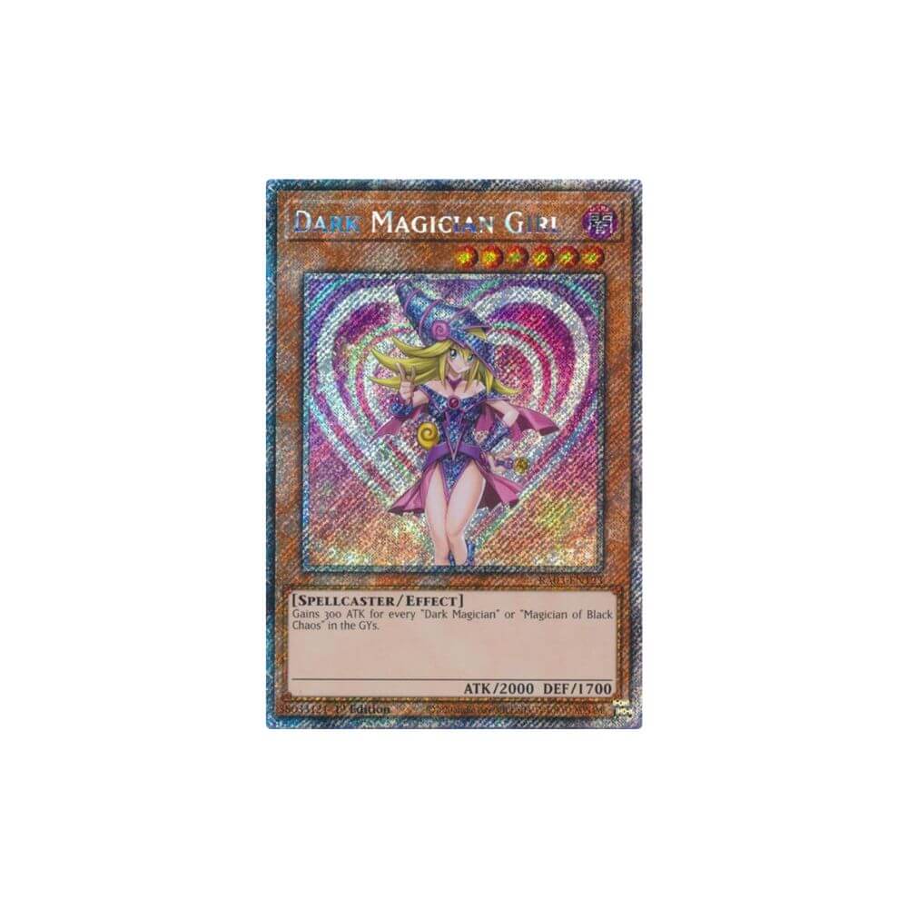 Dark Magician Girl (Platinum Secret Rare) (A) - Quarter Century Bonanza (RA03) - King And Queen Games