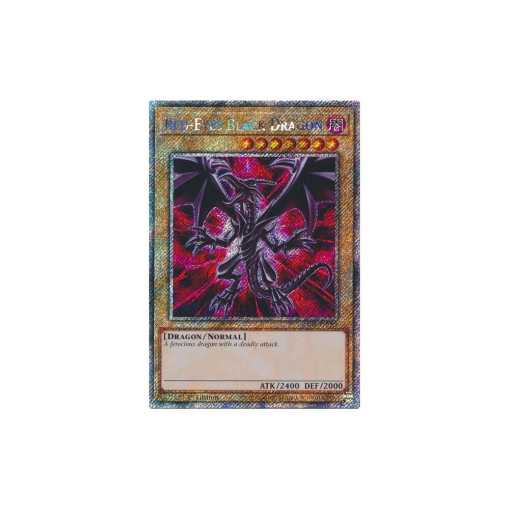 Red - Eyes Black Dragon (Platinum Secret Rare) - Quarter Century Bonanza (RA03) - King And Queen Games