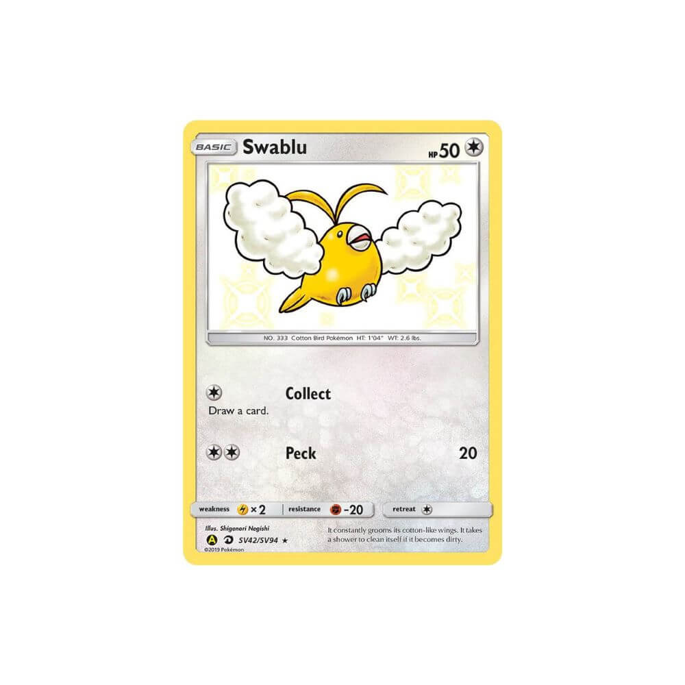Swablu – Hidden Fates (Sv42/sv94) – Shiny – NM – EN - King And Queen Games