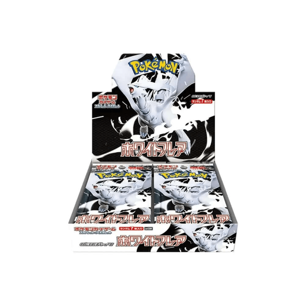 White Flare Japanese Pokemon Booster Box - King And Queen Games